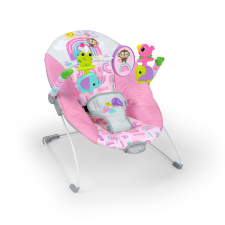 BRIGHT STARTS Rezgő pihenőszék Pink Paradise™ 0hó+ 9 kg-ig pihenőszék, bébifotel