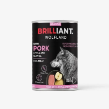 Brill Wolfland sertés almával és quinoaval 400g kutyaeledel