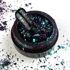 BrillBird - Chrome Flakes - GREEN körömdíszítő