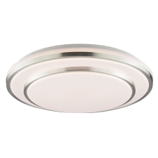 Brilliant LED-es mennyezeti lámpa Nivaro ezüst fehér átmérő 39 cm világítás