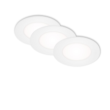 Brilo süllyesztett lámpa Flat In fehér 3 db LED/3 W világítás