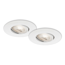 Briloner süllyesztett LED-es lámpa Kulana fehér 9 cm átmérő 2 darabos készlet világítás