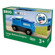  BRIO Elemes tehervonati mozdony - kék (33130) kisvasút