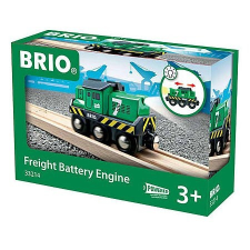  BRIO Elemes tehervonati mozdony - zöld (33214) kisvasút