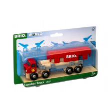 BRIO Fűrészáru szállító teherautó autópálya és játékautó