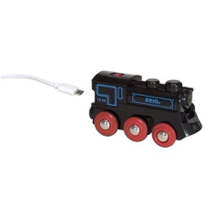 BRIO World 33599 Újratölthető mozdony USB kábellel modellvasút szett