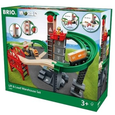BRIO World 33887 Emelő és rakodó berendezés modellvasút szett