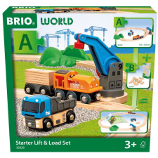 BRIO World "A" Vonatpálya Tehervonattal és daruval kezdőkészlet (63602800) autópálya és játékautó