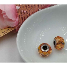 Briolette Bead - Swarovski medál - Astral Pink karkötő