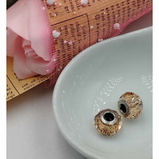  Briolette Bead - Swarovski medál - Bronze Shade karkötő