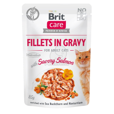 Brit Brit Care Cat Fillets in Gravy - Salmon 24 x 85 g macskaeledel