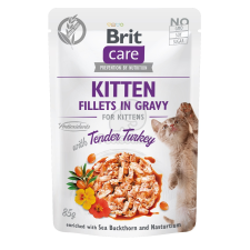 Brit Brit Care Kitten Fillets in Gravy - Turkey 85 g macskaeledel
