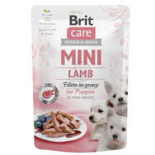 Brit Brit Care Mini Fillets in Gravy for Puppies - Lamb 85 g kutyaeledel