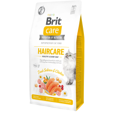 Brit Care Cat HAIRCARE LAZAC & CSIRKE 7kg macskaeledel