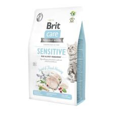 Brit Care Cat SENSITIVE FOOD ALLERGY MANAGEMENT ROVAR ÉS FRISS HERING 400g macskaeledel