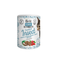 Brit Care Cat Snack Superfruits Insect Hypoallergenic 100g jutalomfalat macskáknak
