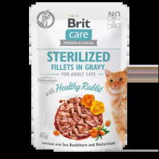 Brit Care Cat Sterilized. Fillets in Gravy with Healthy Rabbit 24x85 g macskaeledel
