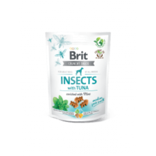 Brit Care Crunchy Cracker Insects with Tuna enriched with Mint 200 g jutalomfalat kutyáknak