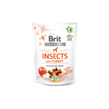 Brit Care Crunchy Cracker Insects with Turkey and Apples 200 g jutalomfalat kutyáknak