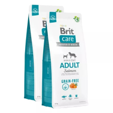 Brit Care Dog Grain-free Adult Salmon & Potato kutyatáp 2x3kg kutyaeledel