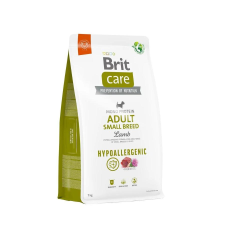 Brit Care Dog Hypoallergenic Adult Small Breed, 1 kg LAMB & RICE kutyaeledel