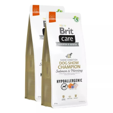 Brit Care Dog Hypoallergenic Dog Show Champion Salmon & Herring kutyatáp 2x1kg kutyaeledel