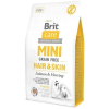 Brit Care Gabonamentes Mini Hair&Skin 7 kg Lazac+Hering Sárgaborsóval 170784 (VAT010425)
