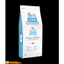 Brit Care Grain-free Junior Large Breed Salmon & Potato 1kg kutyaeledel