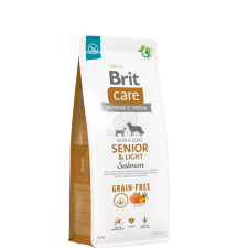  Brit Care Grain-Free Senior & Light - lazac, burgonya 12 kg kutyaeledel