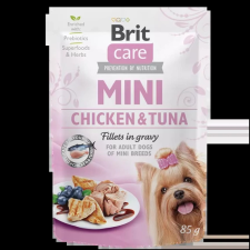 Brit Care Mini Chicken&Tuna fillets in gravy 24x85G macskaeledel