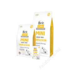 Brit Care Mini Grain Free Hair&Skin Salmon & Herring 2 kg kutyaeledel