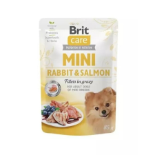 Brit Care Mini Rabbit&Salmon fillets in gravy 85 g kutyaeledel