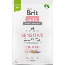 Brit Care Sustainable Gluténmentes Sensitive 3 kg Insect &fish 172188 (100-172188) kutyaeledel