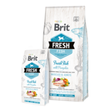 Brit Fresh Hal és sütőtök Adult Large Muscles & Joints 2x12 kg kutyaeledel