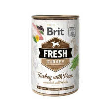 Brit Fresh Pulyka Borsóval konzerv 400g kutyaeledel
