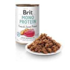 Brit Mono Protein Tonhal & édesburgonya – 24×400 g kutyaeledel