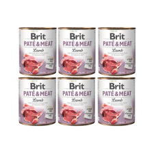 Brit Pate&Meat lamb 6 x 800 g báránypástétom kutyáknak kutyaeledel
