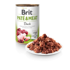 Brit Paté & Meat Kacsa – 12×400 g kutyaeledel