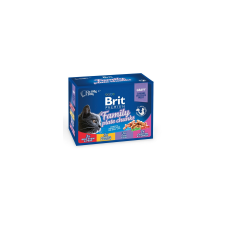 BRIT Petfood Brit Premium Cat Pouches Family Plate 12X100G macskaeledel