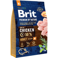 Brit Premium By Nature Adult M 3 kg 170816 (VAT011734) kutyaeledel