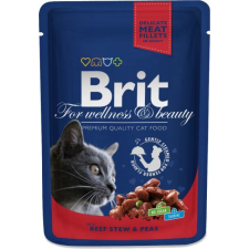 Brit Premium Cat 100 g alutasakos marha+zöldborsó 100270 macskaeledel