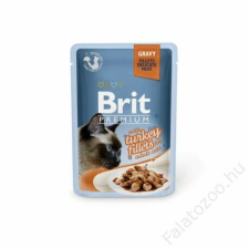 Brit Premium Cat Delicate Fillets in Gravy with Turkey 12x85g macskaeledel