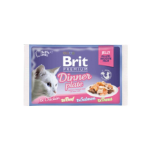  Brit Premium Cat Delicate Fillets in Jelly Dinner Plate 340 g (4×85 g) macskaeledel