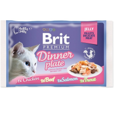 Brit Premium Cat Delicate Fillets in Jelly Dinner Plate 4x85g macskaeledel