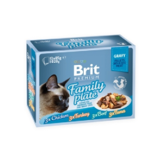 Brit Premium Cat Delicate Fillets In Jelly Family Plate 12x85g macskaeledel