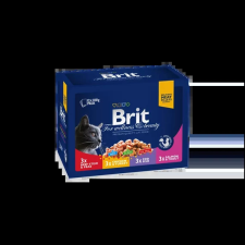  Brit Premium Cat Pouches Familiy Plate 12X100G macskaeledel