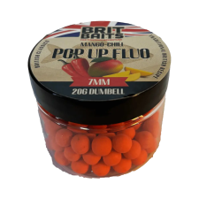 BritBaits Pop Up fluo Mangó-Chili 7 mm csali
