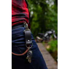  Bärloot bőrkulcstartó - fekete kulcstartó