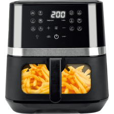 Brock DAF 6501G, Air fryer, 1800 W, 6,5L, 12 program, Ablakos, Digitális, Fekete, Forrólevegős sütő fritőz