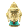  Bronz Buddha Szobor - Kicsi Fej - 5 cm